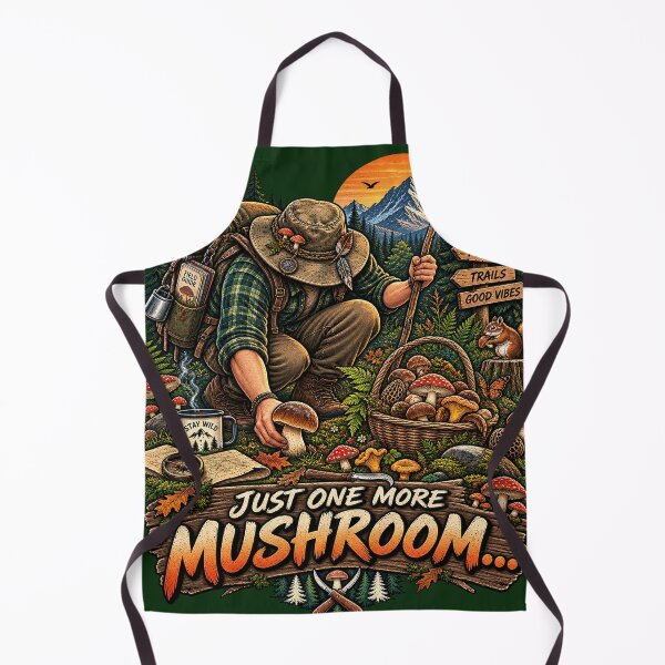 Item preview, Just One More Mushroom – Funny Mushroom Foraging Adventure designed and sold by Lumvero.