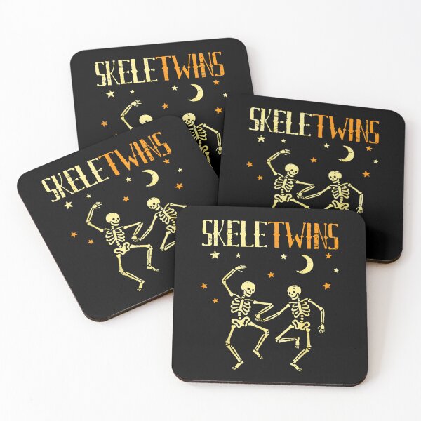 Item preview, Skeletwins Funny Halloween Matching Twins Dancing Skeletons designed and sold by Rahamkshop.