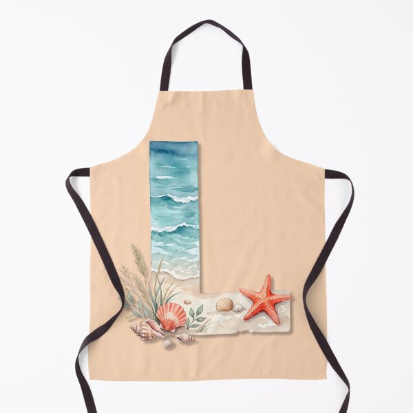 Item preview, Coastal Initial L Ocean Beach Monogram Seashell Personalized Design designed and sold by Sea Gem.