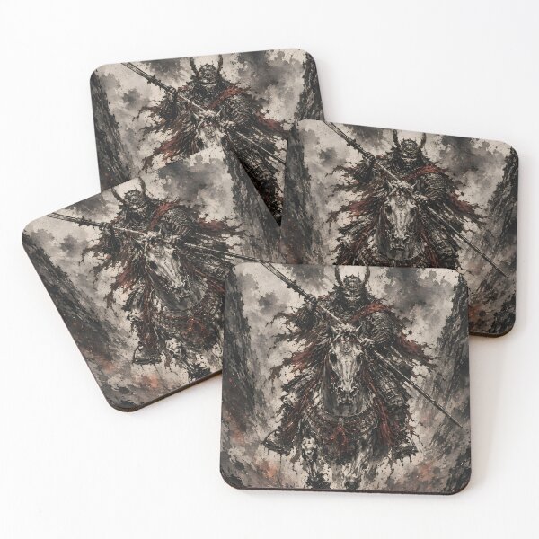 Item preview, Dark Samurai Art - Mounted Japanese Warrior designed and sold by MouradStudio.