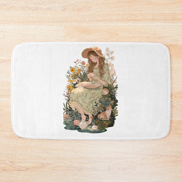 Item preview, cute girl reading book designed and sold by lakanarivas.