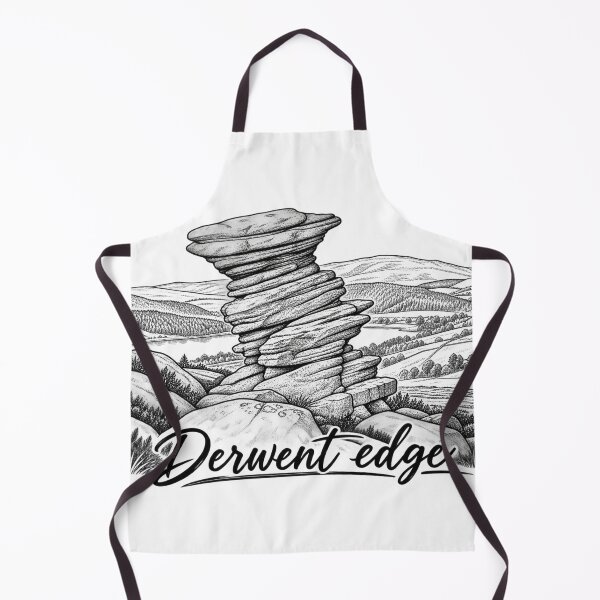Item preview, Derwent Edge – Peak District Gritstone Tor Line Art designed and sold by Tee Visions.