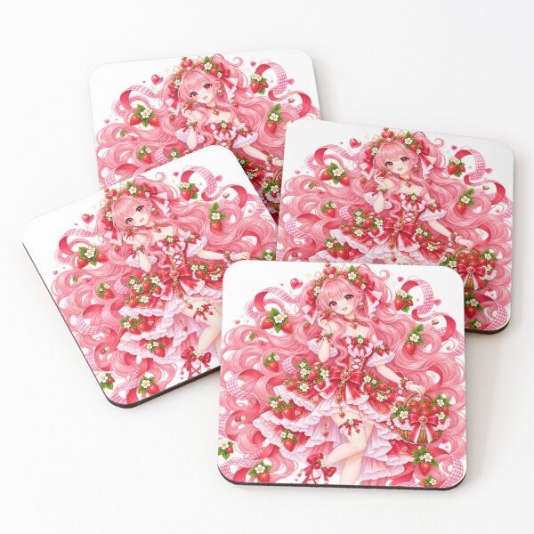 Item preview, Anime Magical Strawberry Girl Japanese Style designed and sold by Kubbykat.