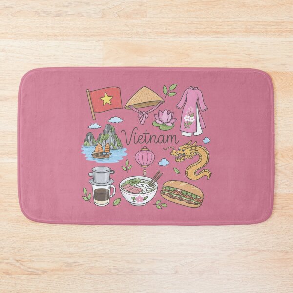 Item preview, Vietnam Cute Pastel Collage  designed and sold by HowToCanadian.