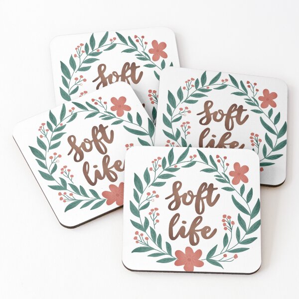 Item preview, Soft Life Floral Wreath Illustration designed and sold by DinaArtStudio.