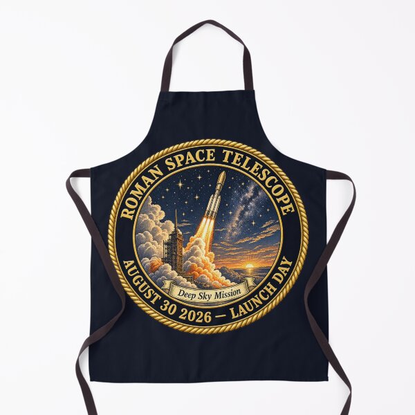 Item preview, Roman Space Telescope Launch Day Vintage Mission Art designed and sold by CalmCapy Co.