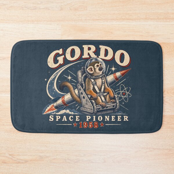 Item preview, Gordo Space Pioneer – Vintage Squirrel Monkey Rocket Art designed and sold by radiogalaxy.