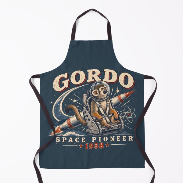 Item preview, Gordo Space Pioneer – Vintage Squirrel Monkey Rocket Art designed and sold by radiogalaxy.