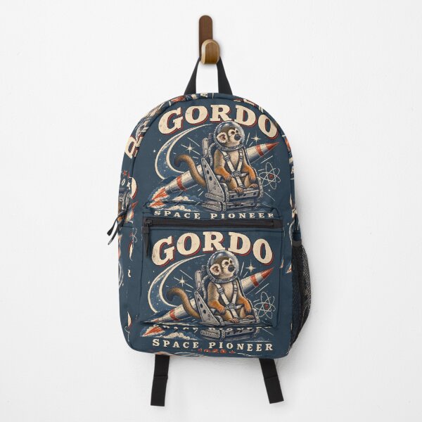 Item preview, Gordo Space Pioneer – Vintage Squirrel Monkey Rocket Art designed and sold by radiogalaxy.