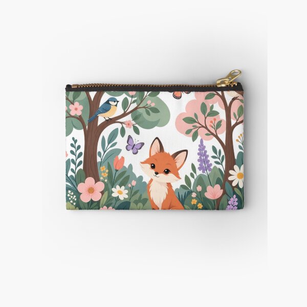 Item preview, Cute Woodland Fox Floral Forest Illustration designed and sold by MimiSabu.
