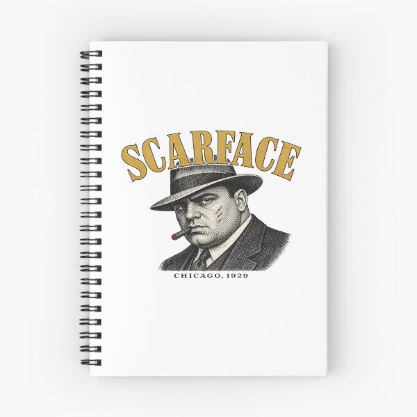Item preview, Scarface Vintage Halftone Gangster Portrait 1920s designed and sold by Art&Fun.