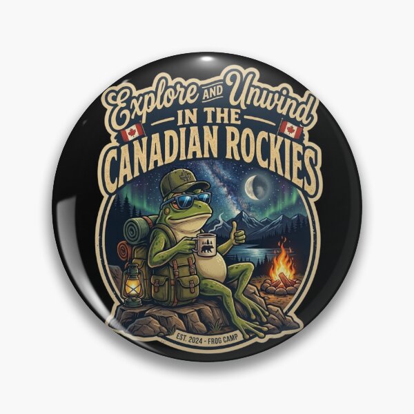 Item preview, Wild Frog Camping Outdoor Hiking Adventure Travel Vintage Emblem designed and sold by Catchy-Couture.
