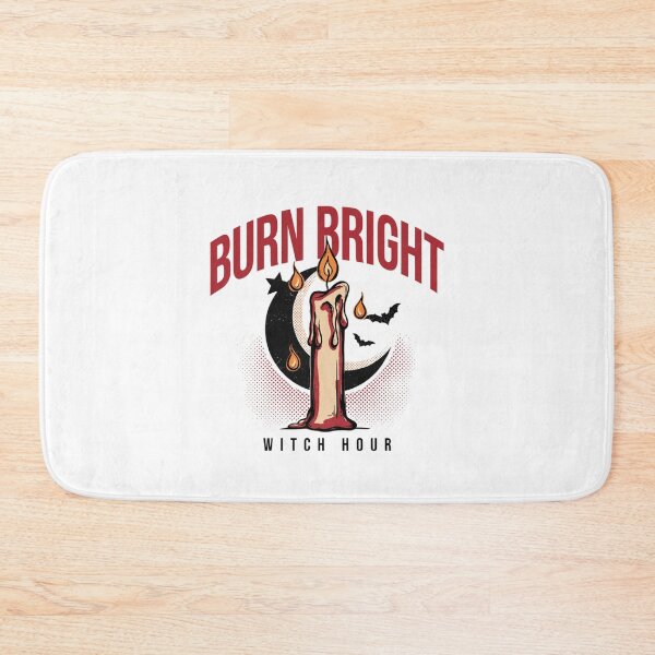 Item preview, Burn Bright Candle Witch T-Shirt | Witch Hour Halloween Graphic Tee v2 designed and sold by DarylWelsh2024.