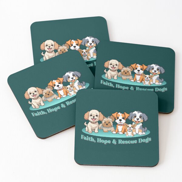 Item preview, Faith Hope & Rescue Dogs – Christian Dog Lover designed and sold by Sachie's Studio.