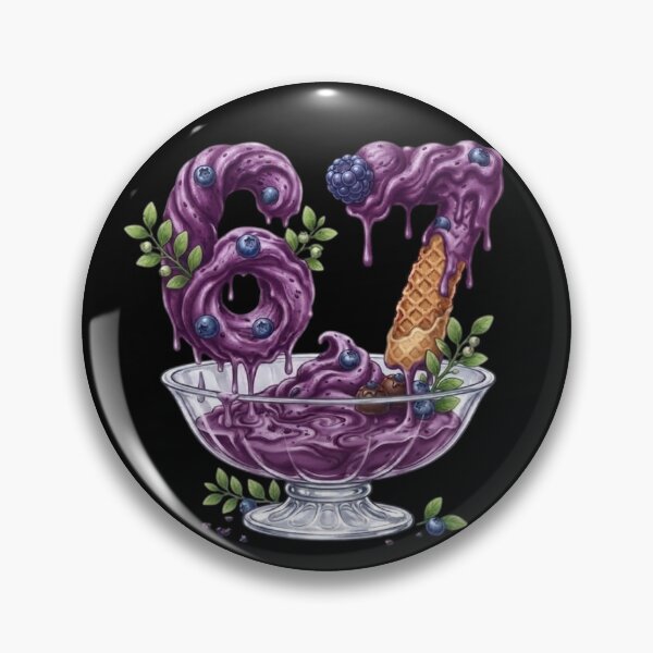 Item preview, 67 Blueberry Ice Cream Dripping Number Dessert Sundae Bowl | 67 Meme | Trending | Girly | Cute designed and sold by TeenLake.