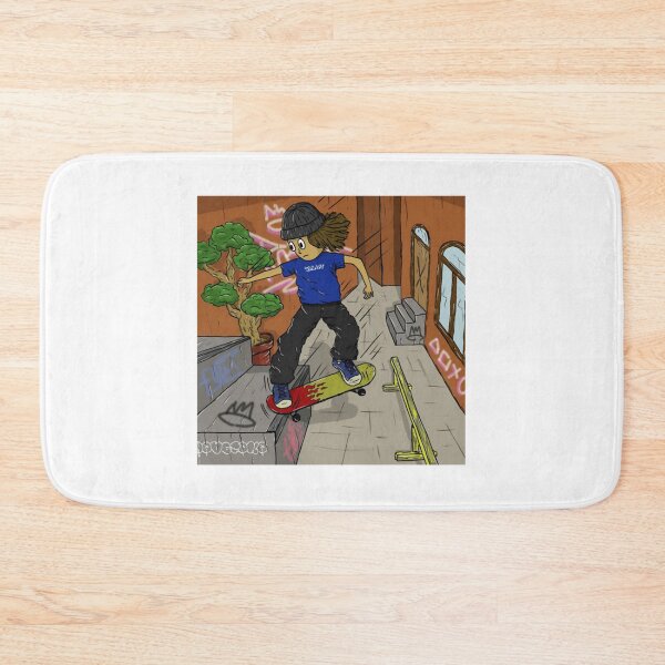 Item preview, Skater Boy Flames Cool Extreme Sports Skateboard Art designed and sold by kambinghitamart.