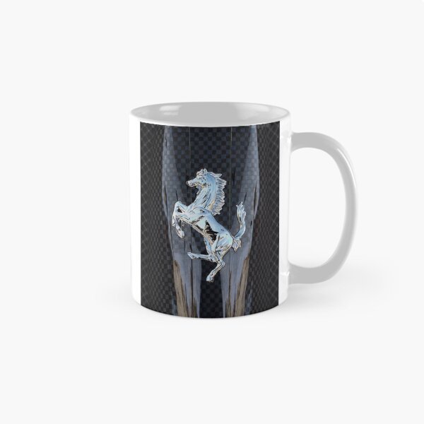 Item preview, Chrome Prancing Stallion & Carbon Fiber - Hand-Drawn Art designed and sold by Jason Bylsma.