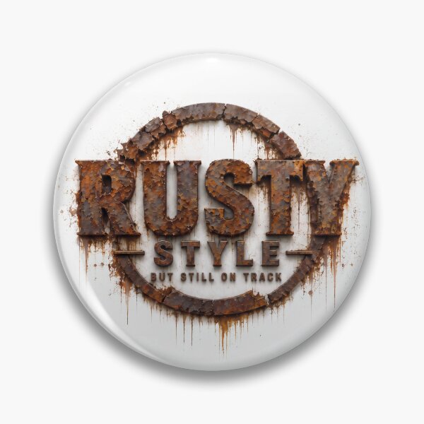 Item preview, Rusty Style – Broken Metal Emblem designed and sold by DansCreations42.