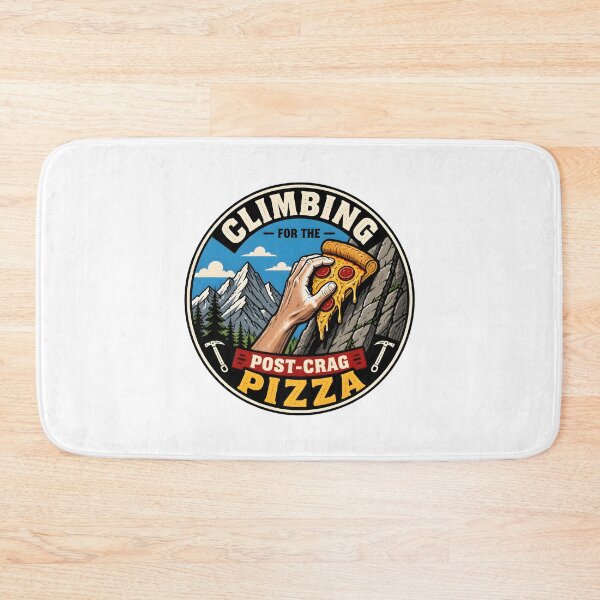 Item preview, Climbing For The Post Crag Pizza Rock Climbing Bouldering Funny Vintage Gift designed and sold by CleverRaccoon.