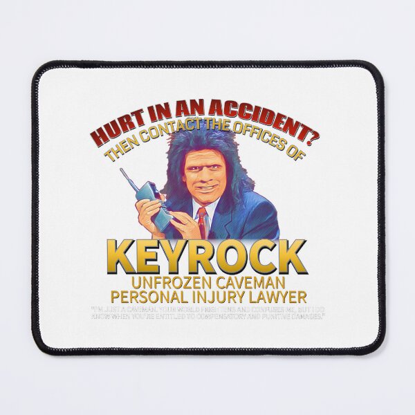 Item preview, Keyrock Unfrozen Caveman Lawyer Funny Retro Comedy Art | ⭐⭐⭐⭐⭐ designed and sold by Kolamou.