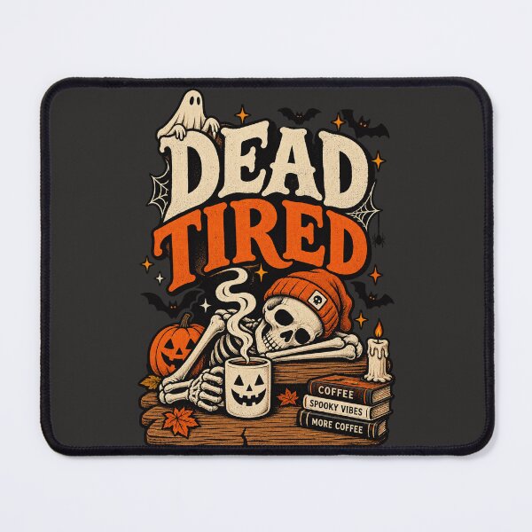 Item preview, Dead Tired Skeleton Coffee Halloween designed and sold by Sami3l.