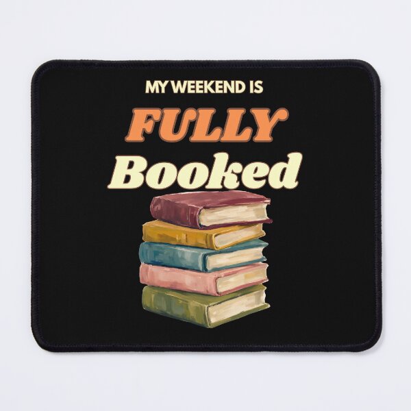 Item preview, My Weekend Is Fully Booked – Retro Book Lover Reading designed and sold by Bawek85Designs.