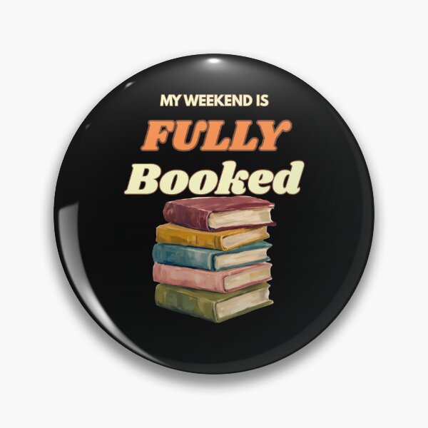 Item preview, My Weekend Is Fully Booked – Retro Book Lover Reading designed and sold by Bawek85Designs.