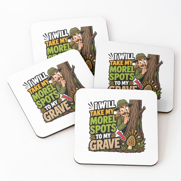 Item preview, I Will Take My Morel Spots To My Grave Mushroom Hunting Funny Gift designed and sold by CleverRaccoon.
