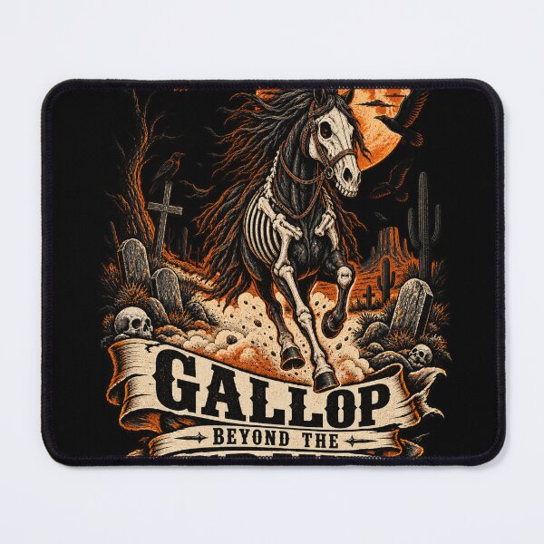 Item preview, Gallop Beyond The Grave Skeleton Horse Rodeo designed and sold by Dust Blind.