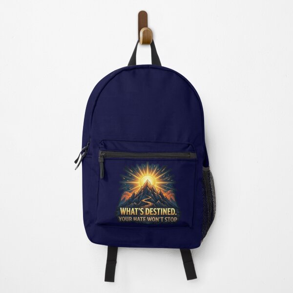 Item preview, Whats Destined Your Hate Wont Stop Golden Mountain Sunburst Sticker designed and sold by Scro-Ciob-Shop.