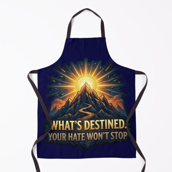 Item preview, Whats Destined Your Hate Wont Stop Golden Mountain Sunburst Sticker designed and sold by Scro-Ciob-Shop.