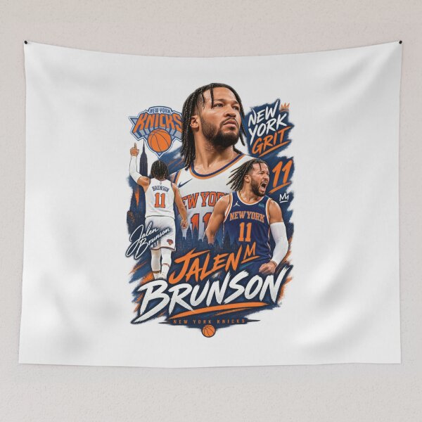 Item preview, Jalen Brunson New York Knicks Basketball – NYC Grit & Talent designed and sold by ActionForge.