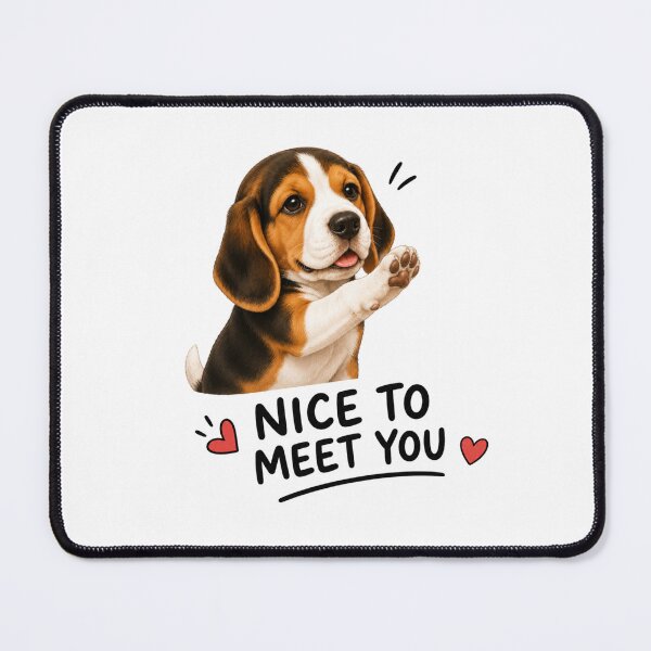 Item preview, Cute Beagle Nice to Meet You designed and sold by Safe Soul DeLife.