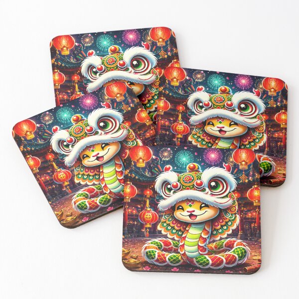 Item preview, Lucky Lion Snake Chinese New Year Celebration designed and sold by Fei Long Design Hub.