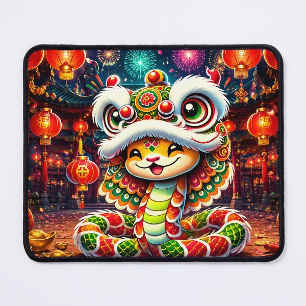 Item preview, Lucky Lion Snake Chinese New Year Celebration designed and sold by Fei Long Design Hub.