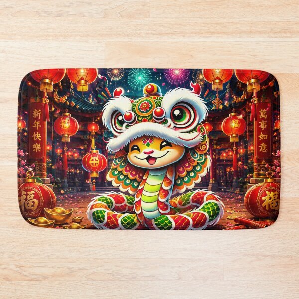 Item preview, Lucky Lion Snake Chinese New Year Celebration designed and sold by Fei Long Design Hub.