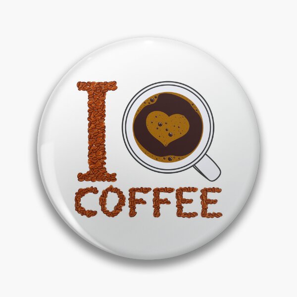 Item preview, Illustration with cup of coffee, I love coffee designed and sold by RizikCat.