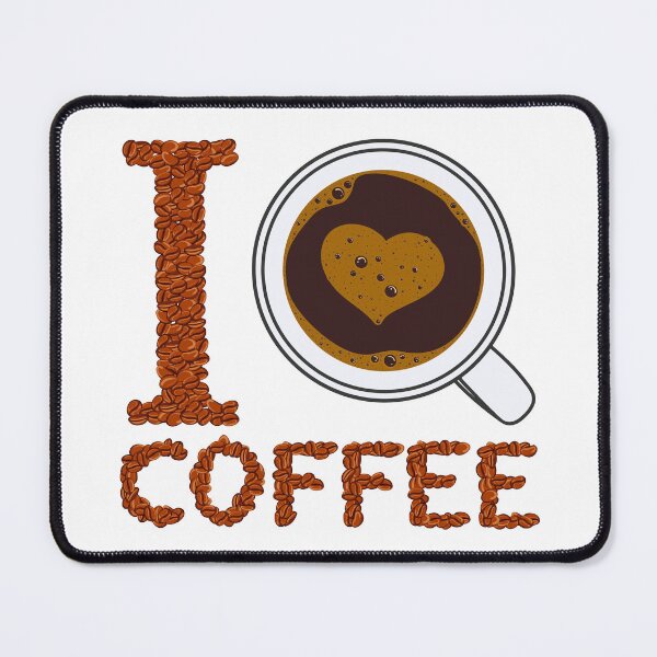 Item preview, Illustration with cup of coffee, I love coffee designed and sold by RizikCat.