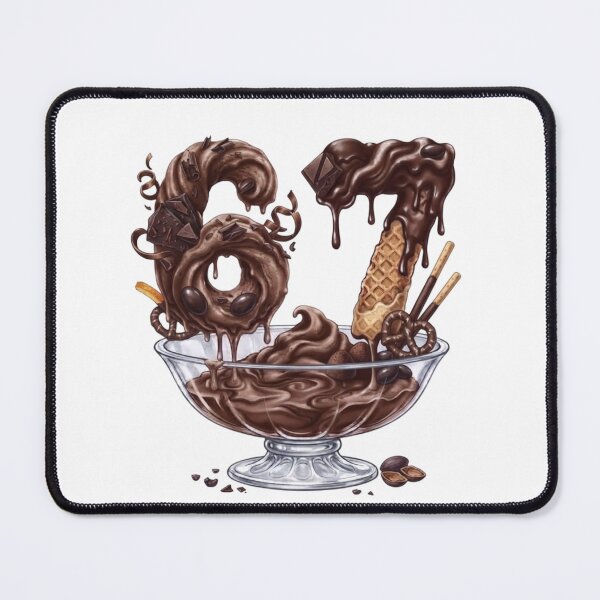 Item preview, 67 Chocolate Ice Cream Dripping Number Dessert Sundae Bowl | 67 Meme | Trending designed and sold by TeenLake.