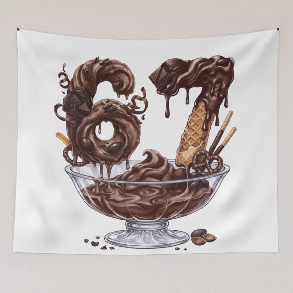 Item preview, 67 Chocolate Ice Cream Dripping Number Dessert Sundae Bowl | 67 Meme | Trending designed and sold by TeenLake.