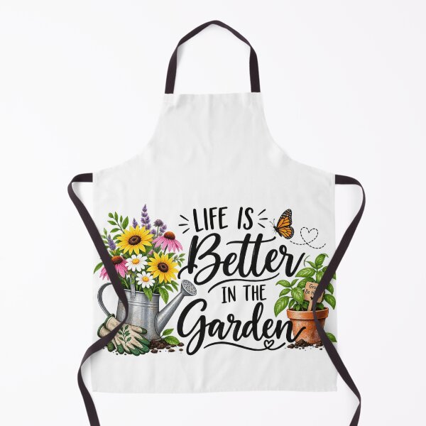 Artikelvorschau, Das Leben ist schöner im Garten – Fröhliches Design für Gartenliebhaber entworfen und verkauft von Julie Leisure Gardening.