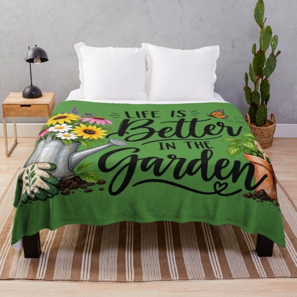 Item preview, Life Is Better in the Garden – Cheerful Garden Lover Design designed and sold by Julie Leisure Gardening.