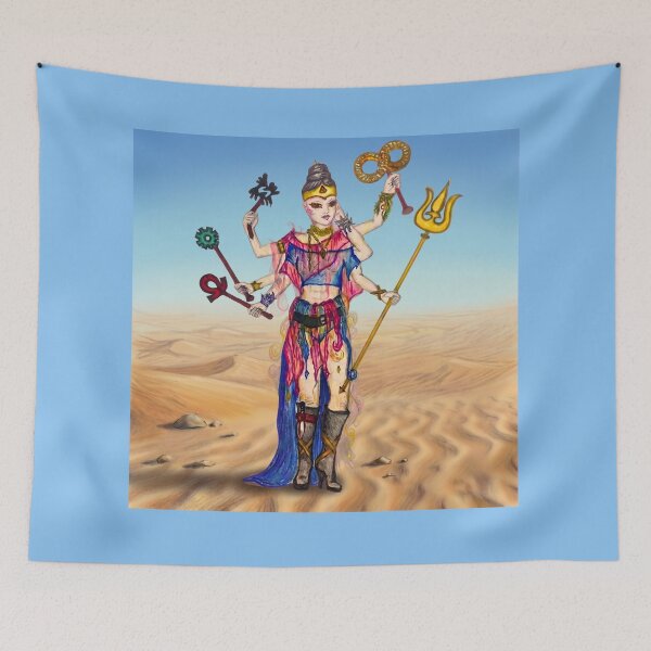 Item preview, Angie: celestial warrior fantasy art designed and sold by Half Moon Art.