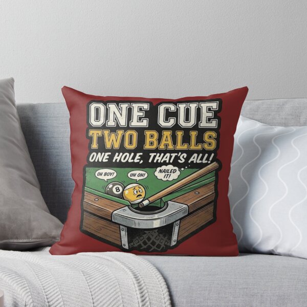 Item preview, One Cue Two Balls One Hole That's All Funny Billiards designed and sold by Ekstrashop.