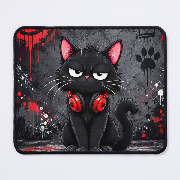 Item preview, Rebel Black Cat Street Art designed and sold by Pure Craft.