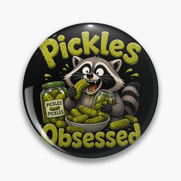 Item preview, Raccoon Eating Pickles Pickle designed and sold by TheEndDesign.