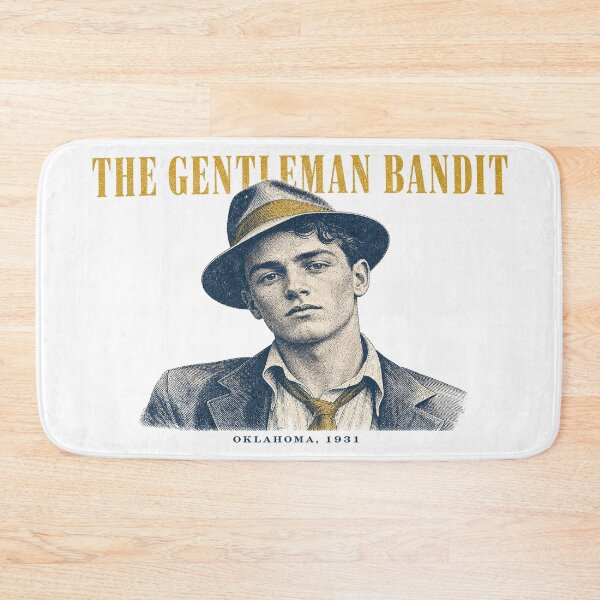 Item preview, The Gentleman Bandit Vintage Halftone Portrait 1930s designed and sold by Art&Fun.