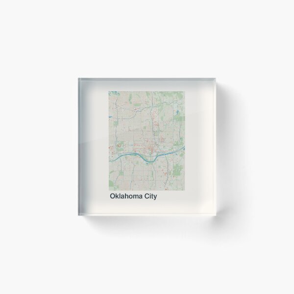 Item preview, Oklahoma City Minimalistic Map Art designed and sold by MapsNerd.