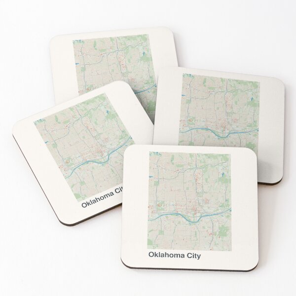 Item preview, Oklahoma City Minimalistic Map Art designed and sold by MapsNerd.