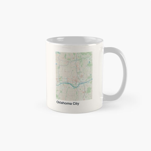 Item preview, Mapa minimalista de Oklahoma City designed and sold by MapsNerd.